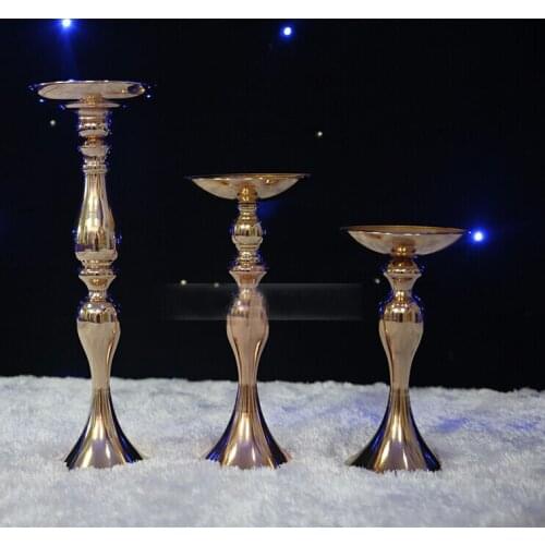 47cm 10pcs/lot high wedding kissing ball stick European classical GOLDEN candle stick/ wrought iron candle sticks