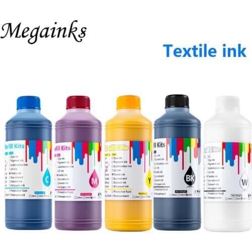 5PC Digital Textile Ink for Epson DX3 DX4 DX5 DX6 DX7 Head for Epson 3880 3800 1390 1400 L1800 Roland Mimaki Dtg Flatbed Printer