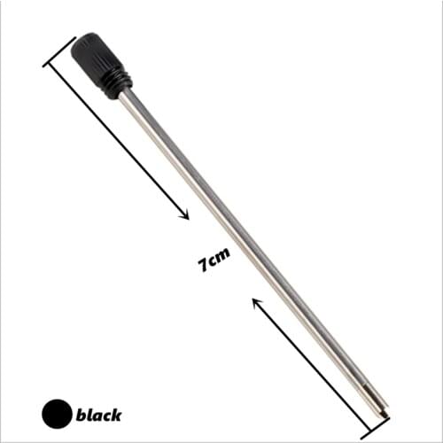 5pcs Short Pen Refill 7CM Metal Ballpoint Pen Refills Office School Stationery Gifts Pen Choose Blue black refills Pen Sale