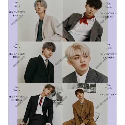 DIY Diamond Painting Korean Seventeen Album An Ode Fear Embroidery Full Round Diamond Mosaic Room Decoration Cross Stitch Kits