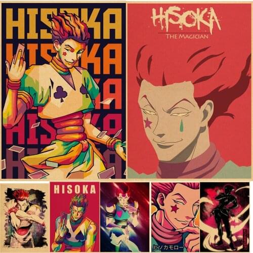 Anime Hunter X Hunter Poster Killua Zoldyck Kurapika Gon Freecss Hisoka Wall Decoration Canvas HD Painting Kawaii Room Decor