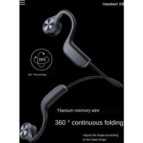 Bone Conduction Headphones Bluetooth V5.0 - Sports Open Ear Wireless Headset Sweatproof w/Mic - for Cycling Running Driving Gym