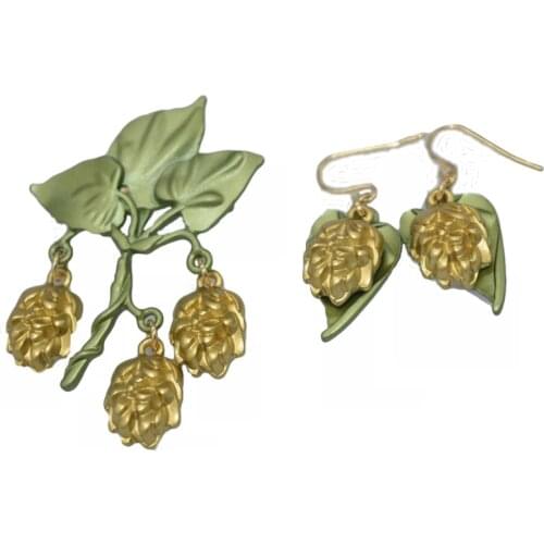 To restore ancient ways hops brooch eardrop Ms. Green straight for the wish of the lacquer that bake speed sell tong