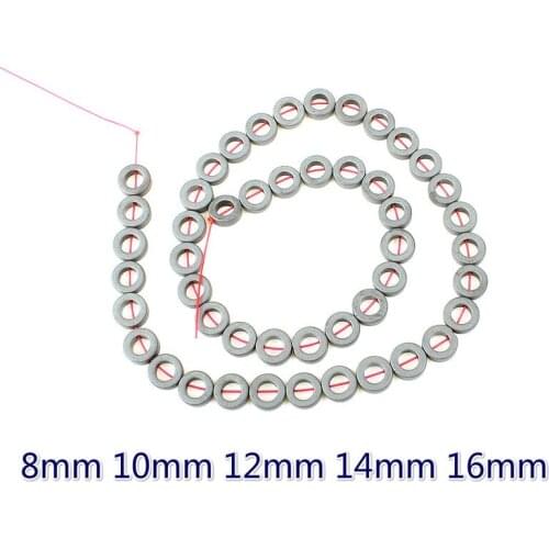 Natural Obsidian Magnet Beads Vacuum Plating Round Hematite Beads DIY Handmade Bracelet Necklace Accessories