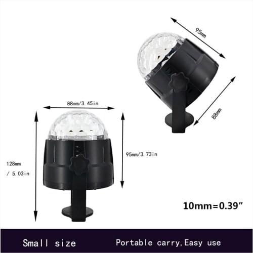 DJ Disco Stage Party 15 Colors LED Ball Light Remote Control Projector Lamp Strobe Sound Activated for Parties Birthday