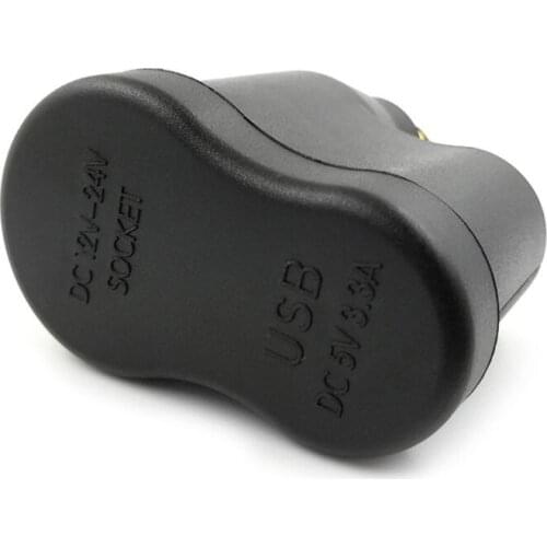 Dual USB Charger DIN Cigarette Lighter Socket for bmw Hella Motorcycle