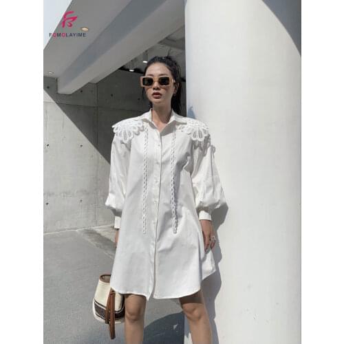 Fomolayime Womens White Shirts