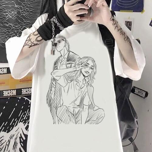 Tokyo Revengers Funny Draken Mikey Brother Print Summer O-Neck Unisex T-Shirt 90S