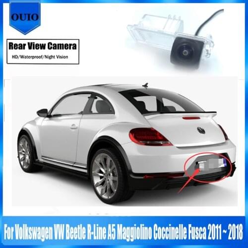 HD Rear View Reverse Camera For Volkswagen VW Beetle R-Line A5 Maggiolino Coccinelle Fusca 2011 ~ 2018 Parking Waterproof Camera