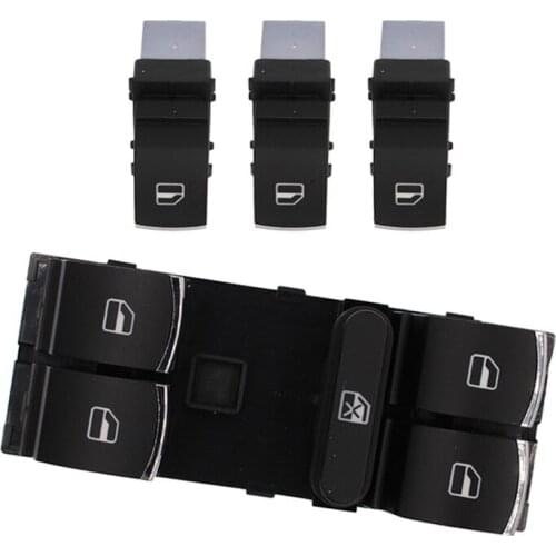 Power Window Control Switch Button Set For Volkswagen For VW Golf MK5 6 Jetta Passat B6 Tiguan Rabbit Touran 5ND959857 5ND959855