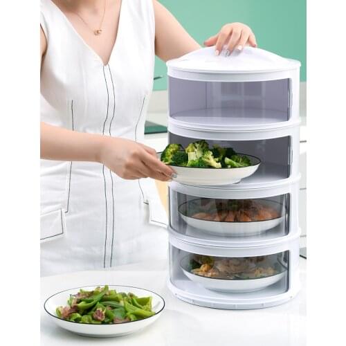 Vegetable cover leftovers leftovers folding meals household multi-layer dust cover vegetable cover food table preservation