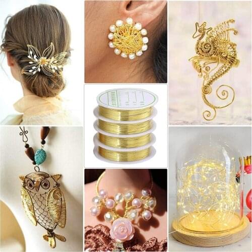 10 Pack 0.3mm Jewelry Copper Craft Wire,Tarnish Resistant Jewelry Beading Wire for Jewelry Making Supplies and Crafting