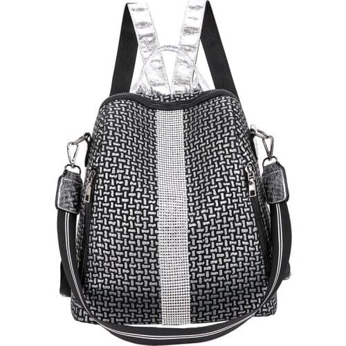 Multifunction Women Backpacks Large Capacity School Pu Leather Famous Brand Designer 2021 New Quality Shoulder Bags for Female