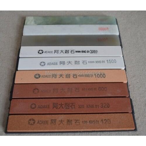 New 9pcs/set 6pc Oilstones whetstone + 3pc Super Natural oil stone for Sharpening sharpener