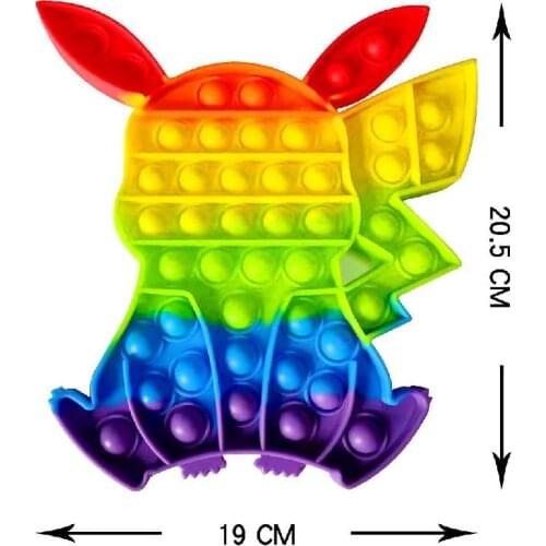 New Cute Pops Fidget Toy Releaser Pressure Toy Rainbow Bubble Siml Dimmer Anti Pressure Toy Childrens Sensory Game Toy