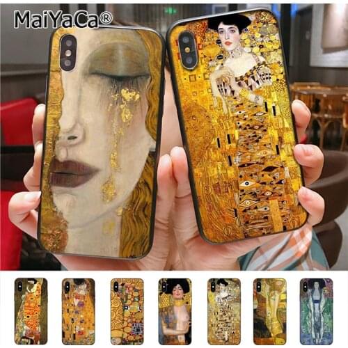 Gustav Klimt New phone case for iphone 11 12 Pro X 8plus 7 6splus 5s se 7plus case Cover 12mini