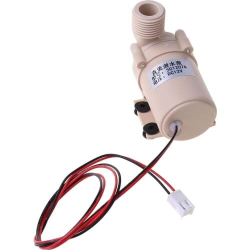 12V Solar Submersible Hot Water Pump Circulation 212 degree F Brushless Motor High Pressure