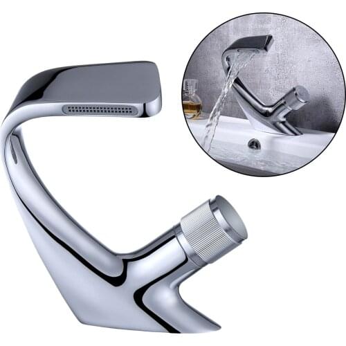 Basin Sink Tap Bathroom Waterfall Faucet Bathroom Kitchen Water Sink Pull Out Sprayer for Home Hotel Bathroom Taps