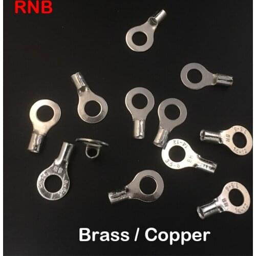 RNB3.5-4 RNB3.5-5 RNB3.5-6 Lug Non Insulated Round Circular Naked O Ring Cable Wire Cold Press Connector Crimp Terminal