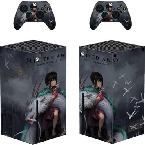 Spirited Away Style Xbox Series X Skin Sticker for Console & 2 Controllers Decal Vinyl Protective Skins Style 1