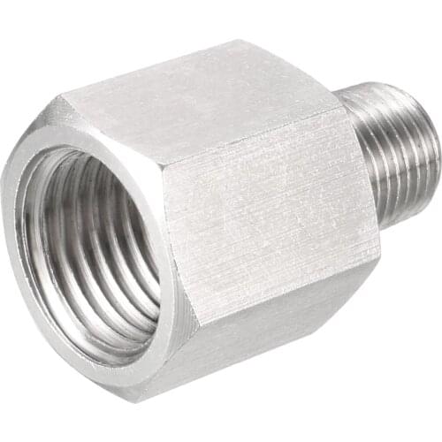 Uxcell Reducing Pipe Fitting Reducer Adapter 1/8NPT Male to 1/4NPT Female