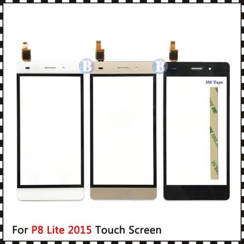 High Quality For Huawei P8 Lite 2015 P8 Mini 5.0" and P8 Lite 2017 5.2" Touch Screen Digitizer Sensor Outer Glass Lens Panel