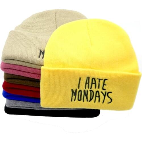 Winter Unisex Beanie Men Short Hat Women Fisherman Beanies For Ladies Letter Embroidered Autumn Hip Hop Knitted Cap Gorras