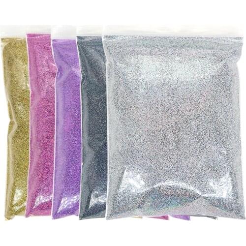 100G/Bag Silver Holographic Nail Glitter Laser Gold Sparkly Sequins Extra Fine Dust Powder Polish Manicure Nails Art Decoration