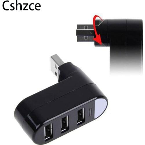 3 Ports USB HUB 2.0 Splitter Adapter Multi Expansion Rotatable Adapter Port Portable For Desktop PC Laptop Windows ladron usb