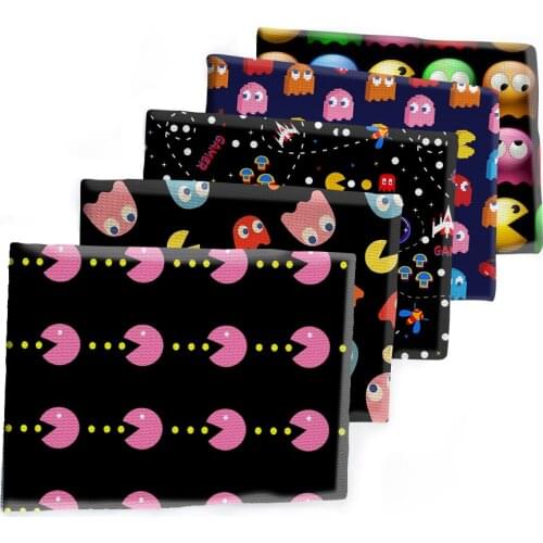 50*150cm Cartoon pac-man party Bullet Textured Liverpool Patchwork Tissue Kids home textile