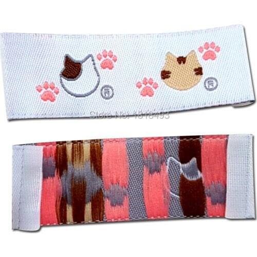 Free shipping custom clothing woven labels/garment t-shirt collar labels/main label/embroidered tags/brand/logo 1000 pcs a lot