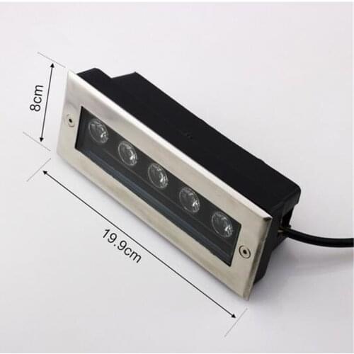 Free Shipping 5x1W LED Underground Lamps Buried Lighting 5W LED Underground Light Outdoor Recessed DC12V AC85-265V