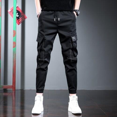 Cargo Pants Trousers For Men 2021 New Fashion Males Clothing Black Sports Casual Pants