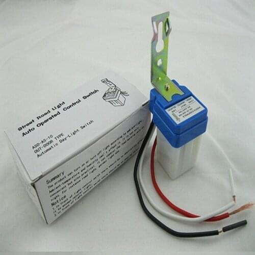 1pcs AS-10 Anti-rain-type lamp sensor DC12V/24V/36V/48V/60V/110V/220V automatic controller