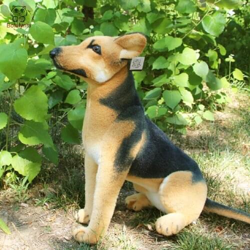 BOLAFYNIA Children Plush Toys Baby Kid Stuffed Toy for Christmas Birthday Gift cute sitting simulation dog 45cm