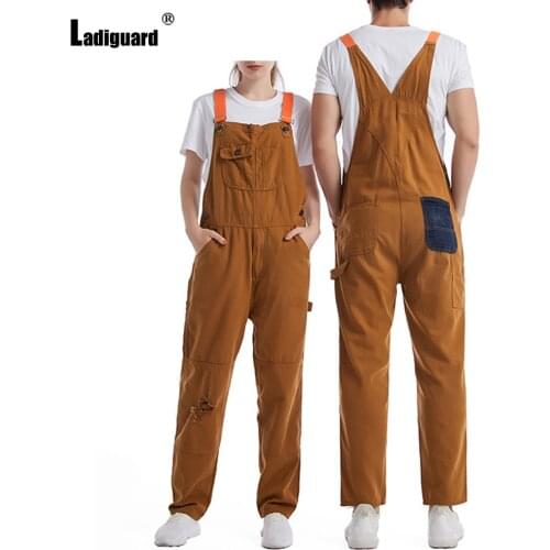 Plus Size 6xl Mens Jeans Casual Denim Overalls Suspending Pantalon European and American style 2021 Hole Ripped Demin Jumpsuit