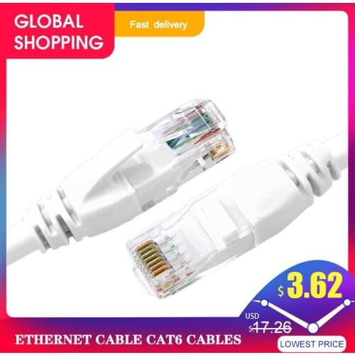 Ethernet Cable Cat6 Cables Cat 6 Shielded Cable Wire Jumper Gigabit Household Computer Broadband Twisted Pair Cat6 Cable