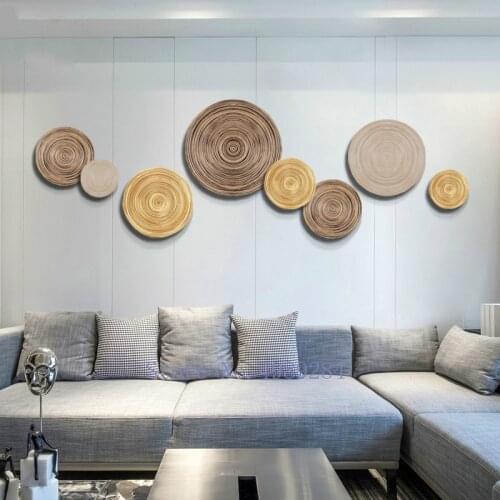 Creativity Wall Decoration Background Wall Bamboo Weaving Handmade Modern Home Decoration Kids Room Woods Hanging Decorations
