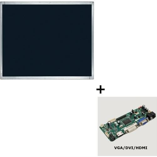 M170ETN01.1 17 inch 5:4 1000:1 30 Pin LVDS Interface Industrial LCD Screen Display Panel With Control Card