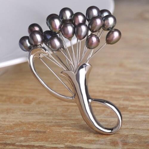 Madrry Fashion Jewelry Nurture Pearls Brooches Women Party Beads Broches Pin Scarf Hijab Pins Collar Clips Boutonniere Bijoux