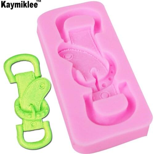 M231 Fashion Belt Buckle Silicone Mould kitchen Restaurant Bar Fondant Gumpaste Surgar Non-stick Cake Decoration Baking Tools