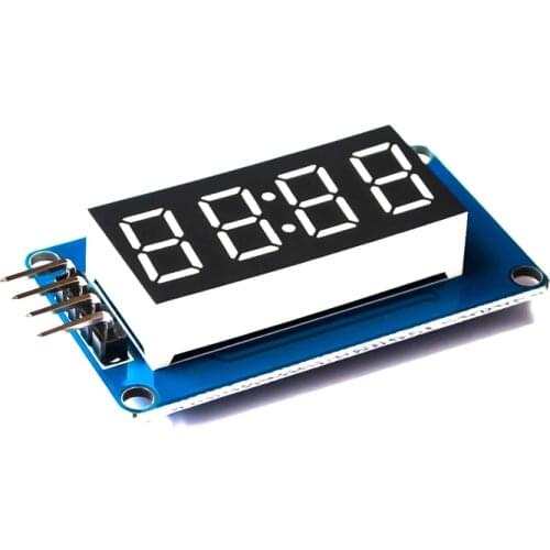 1pcs TM1637 4 Bits Digital LED Display Module For arduino 7 Segment 0.36Inch Clock RED Anode Tube Four Serial Driver Board Pack