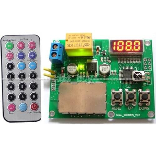 FM receiver module Wireless broadcast Digital RDS Coding FM Radio Receiver Module w RSS RDS Remote Control Campus radio