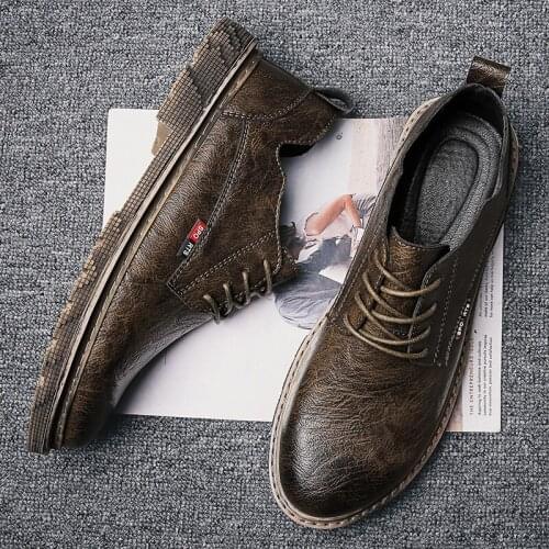 Casuales new mens sneakers for shoe Mens male leisure sapato causal street comfortable para mens breathable cuero leather flat