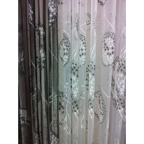 CS 79 Free shipping Hot 90*200cm Butterfly Sheer Voile Curtain fabric Panel Window Patio Room Divider New custom diy Jacquard