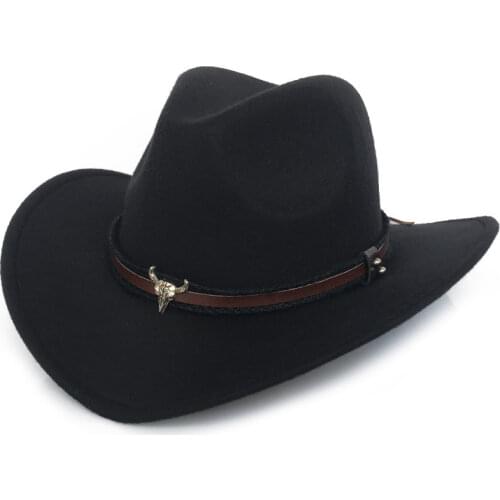 Monochrome Mens Cowboy Hat Jazz Top Hat Ladies Mens Curly Ms. Fedora Hat Jazz Hat Knight Hat Large Ethnic Panama