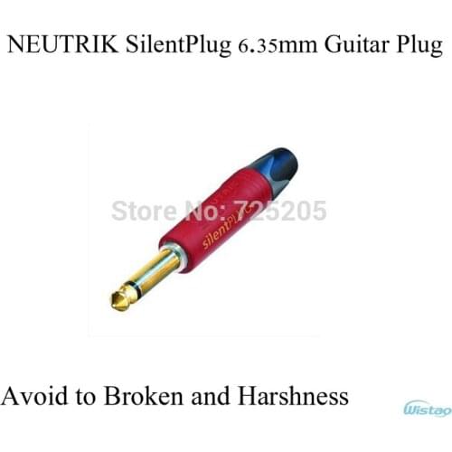 SilentPlug 6.35mm Guitar Plug NP2X-AU-SILENT NEUTRIK Switzerland Die-casting Casing Avoid Broken Voice Audio DIY Free Shipping