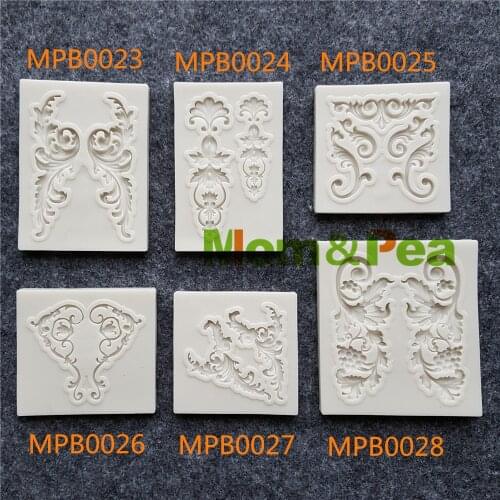 Mom&Pea MPB0023-28 Decorations Shaped Silicone Mold Cake Decoration Fondant Cake 3D Mold Food Grade