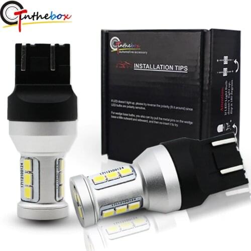 Gtinthebox T20 W21W Led Bulb White Red WY21W W21/5W 7440 7443 SRCK LED Bulbs Car Brake Reverse Parking DRL Fog Light Backup Lamp