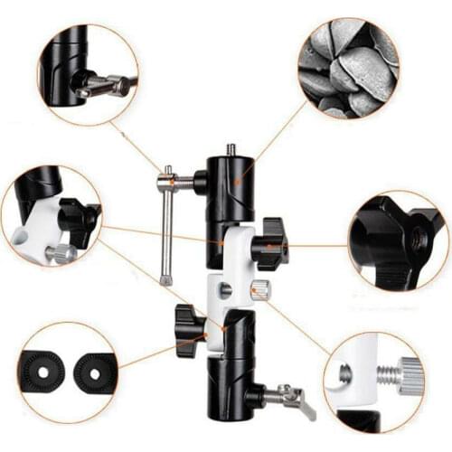 U shape Bracket Flash Umbrella bracket 360 Degree Umbrella Holder Mount for Canon Nikon Flash Speedlite New